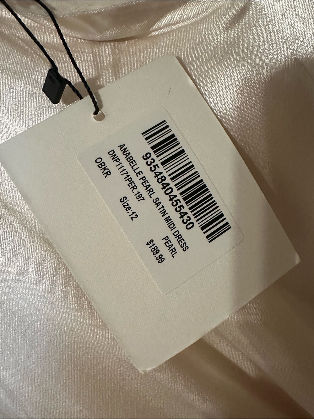 Dissh anabelle pearl satin maxi dress Size US 8 - Picture 5 of 8